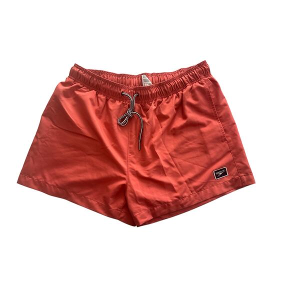 Speedo Swim Board Shorts Mens Size Large Color Light Red Mesh Lining - Picture 1 of 5